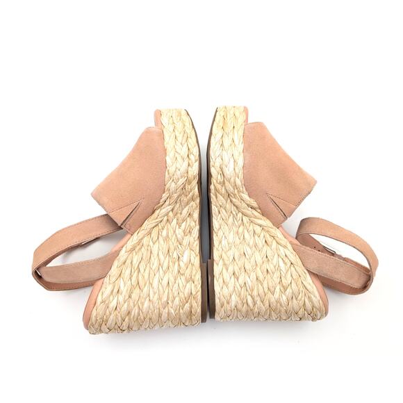 Marc Fisher LTD Nelly Women's Wedge Espadrilles Sandal Pale Blush Size US8M EU39 - Picture 5 of 12